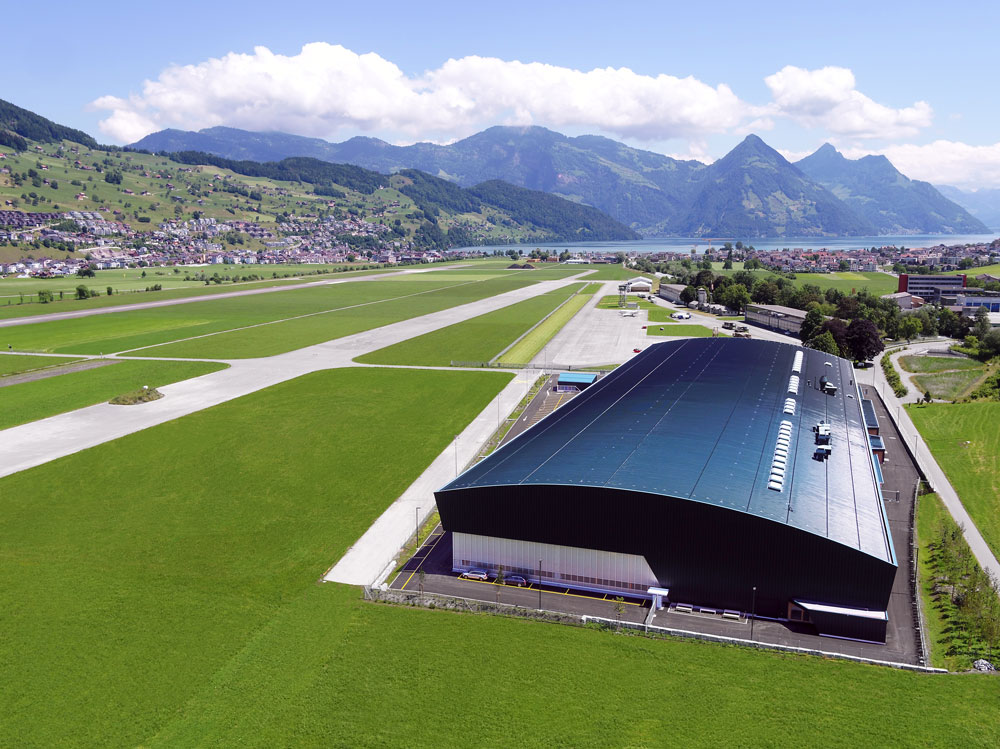 New Pilatus Structure Assembly Hall in Switzerland
